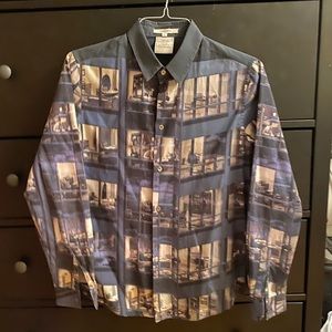 Carven office print button-down